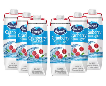 Ocean Spray Bebida de Arándano Baja en Calorías 6 pzs de 1 L - KOZ