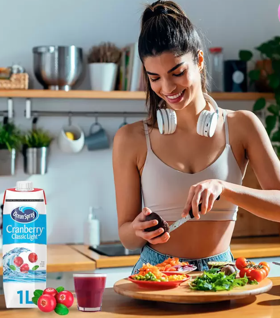 Ocean Spray Bebida de Arándano Baja en Calorías 6 pzs de 1 L - KOZ