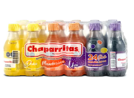 Chaparritas 24 piezas de 250  ml - .