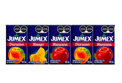 Jumex Bebidas de Sabores Surtidos 50 piezas de 125 ml - .