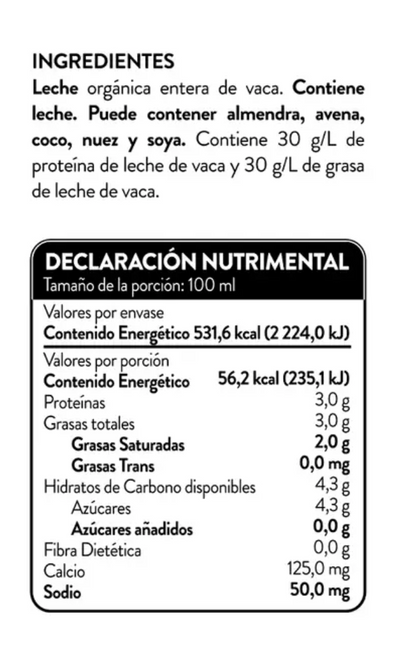 Bové Barista Leche Entera 6 piezas de 946 ml - KOZ