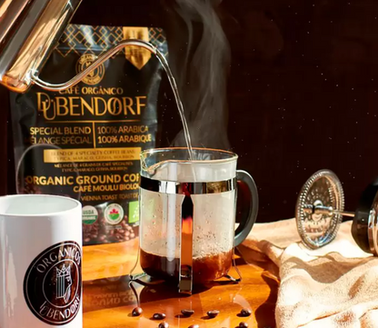 Dubendorf Café Orgánico Molido Tostado Oscuro 100% Arábica Mezcla de 4 granos de Especialidad 2 pzas de 454 grs - KOZ