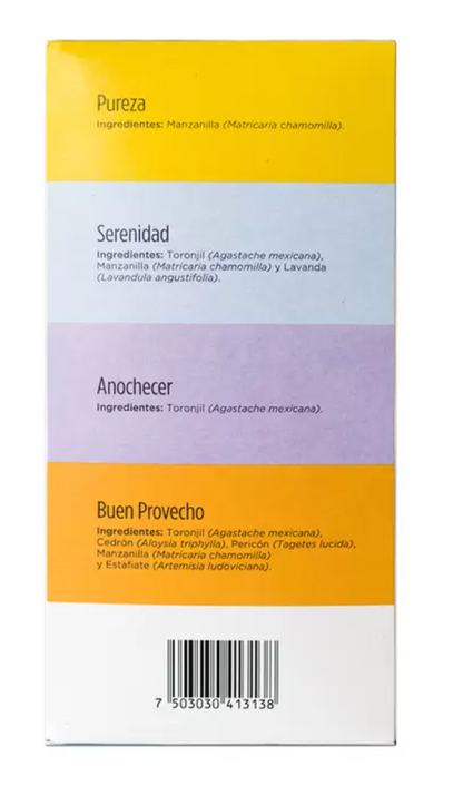 Flor de La Paz Té Organico kit 4 cajas con 16 sachets - .