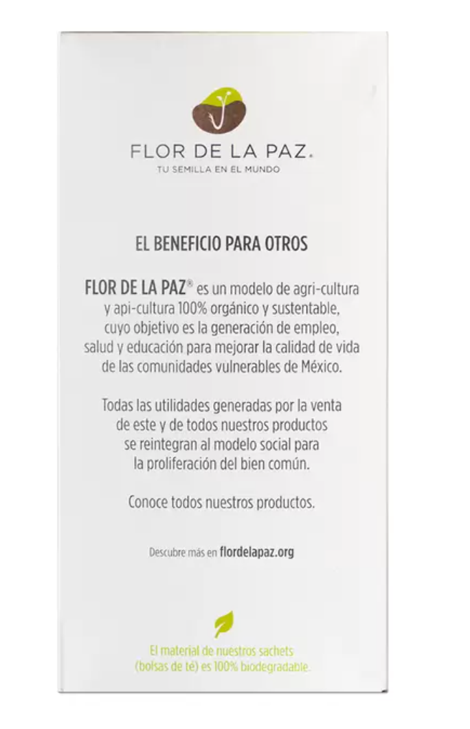 Flor de La Paz Té Organico kit 4 cajas con 16 sachets - KOZ