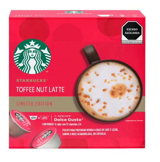 Nescafé Dolce Gusto Starbucks Toffee Nut Latte, 48 cápsulas - .