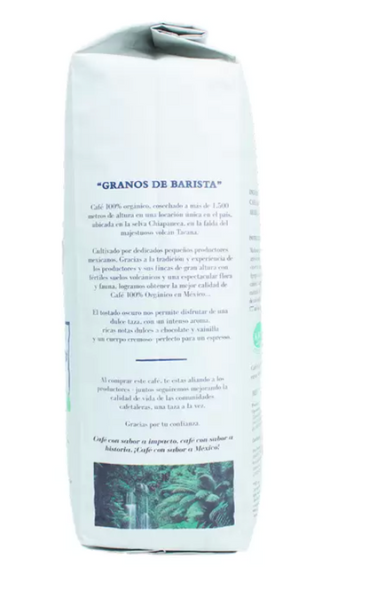 The Coffee Farmer’s Coop, Café Granos de Barista 100% Orgánico 1 kg - KOZ