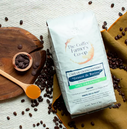 The Coffee Farmer’s Coop, Café Granos de Barista 100% Orgánico 1 kg - KOZ