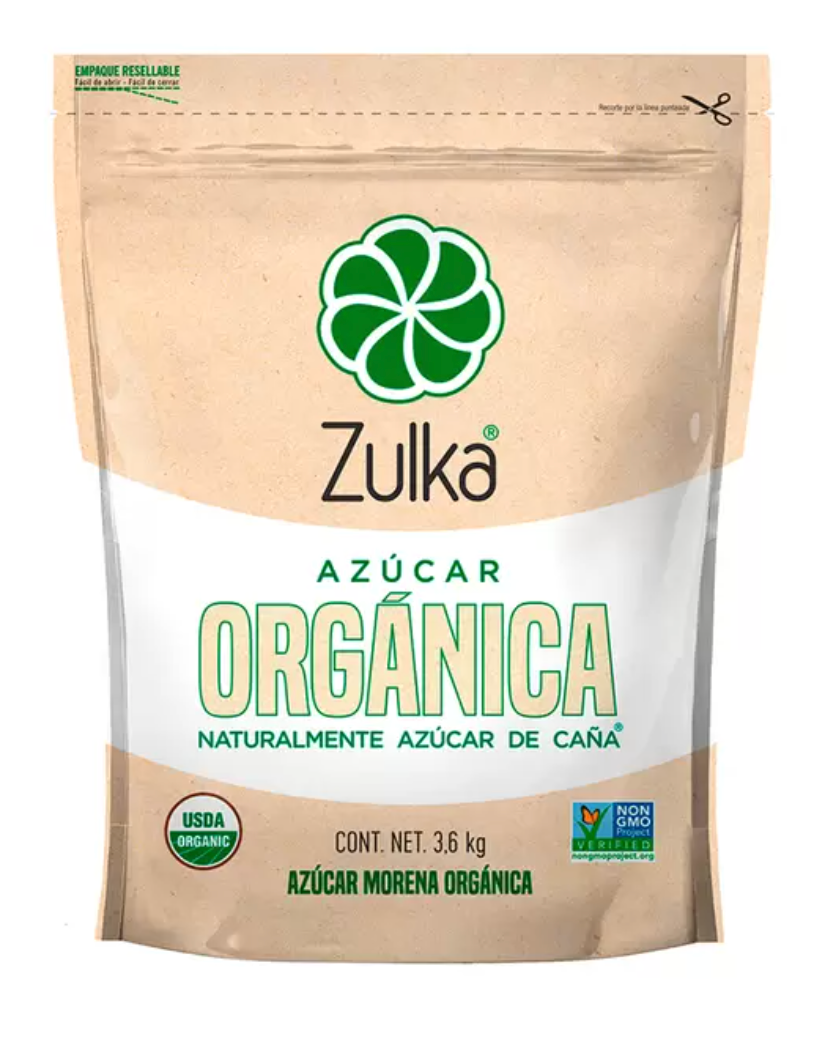 Zulka Azúcar Morena Orgánica 3.6 kg - KOZ