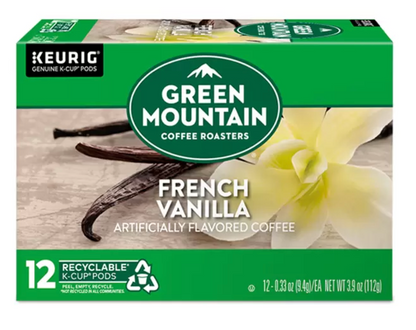Keurig, Green Mountain Coffee Roasters French Vanilla, 72 Cápsulas K-Cup - KOZ