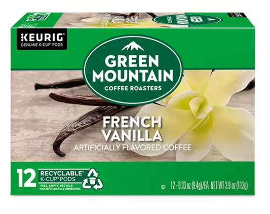 Keurig, Green Mountain Coffee Roasters French Vanilla, 72 Cápsulas K-Cup - KOZ