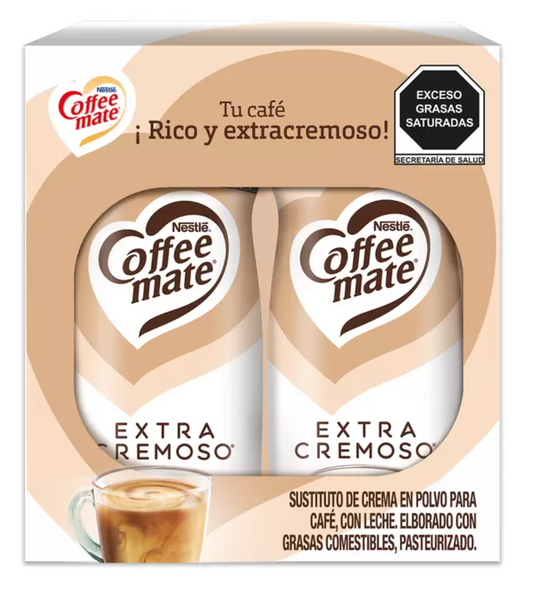 Coffee Mate Extra Cremoso Sustituto de Crema en polvo 2 pzas de 550 grs