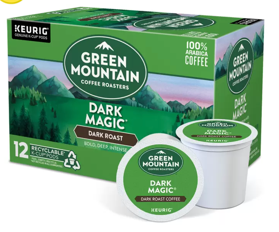 Keurig, Green Mountain Coffee Roasters Dark Magic, 72 cápsulas K-Cup - KOZ
