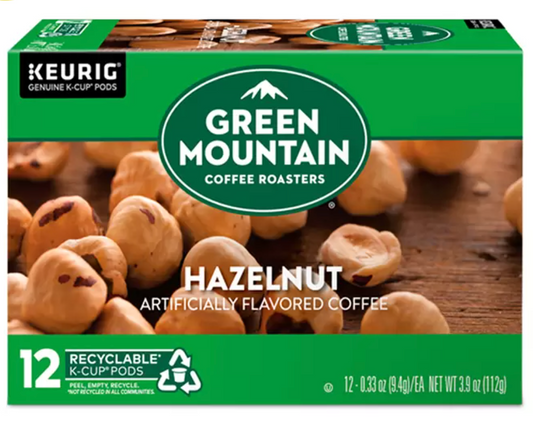 Keurig, Green Mountain Coffee Roasters Hazelnut, 72 cápsulas K-Cup - KOZ