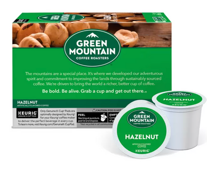 Keurig, Green Mountain Coffee Roasters Hazelnut, 72 cápsulas K-Cup - .