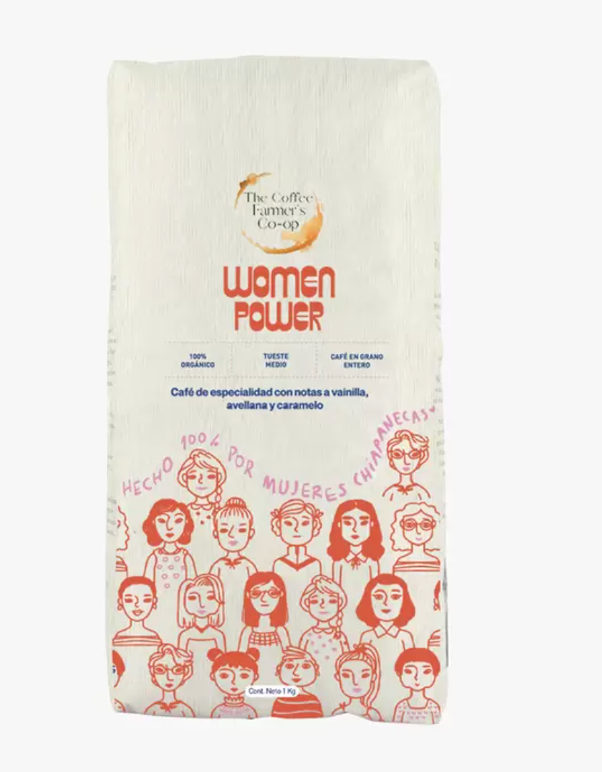 The Coffee Farmer’s Coop Women Power Café en Grano Entero 100% Orgánico 1 kg - KOZ