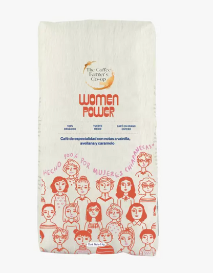 The Coffee Farmer’s Coop Women Power Café en Grano Entero 100% Orgánico 1 kg - KOZ