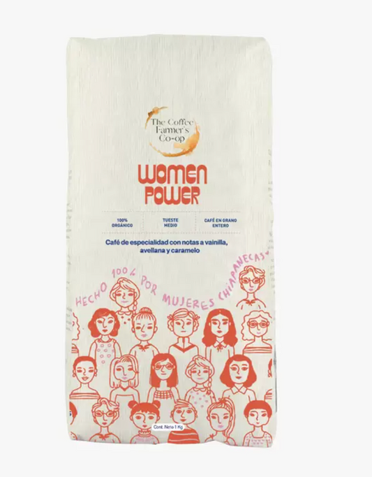 The Coffee Farmer’s Coop Women Power Café en Grano Entero 100% Orgánico 1 kg - KOZ