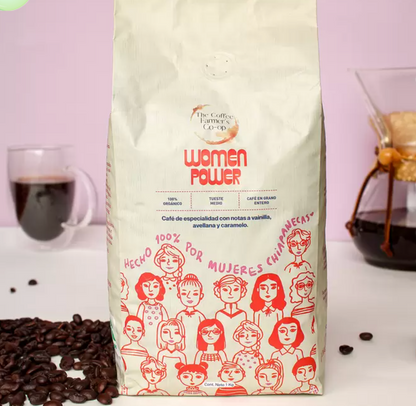 The Coffee Farmer’s Coop Women Power Café en Grano Entero 100% Orgánico 1 kg - KOZ