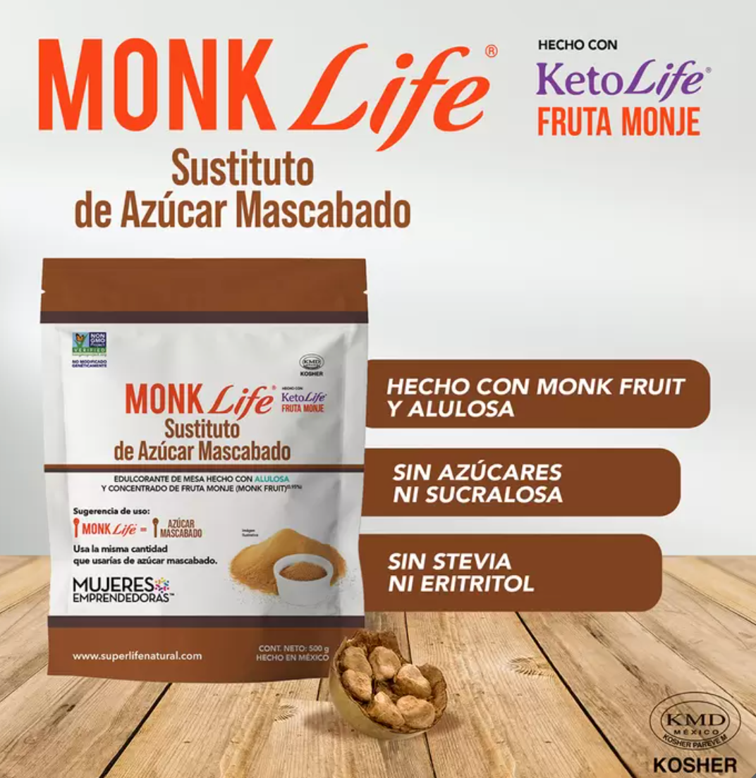 Monk Life Sustituto de Azúcar Mascabado 500 grs