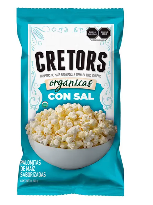 G.H Cretors Palomitas de Maíz Orgánicas con Sal 340 grs - .