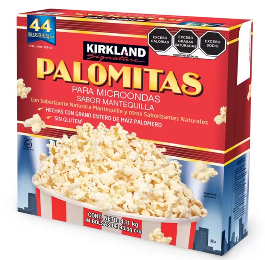 Kirkland Signature Palomitas Sabor Mantequilla 44 pzas de 93.5 grs - .