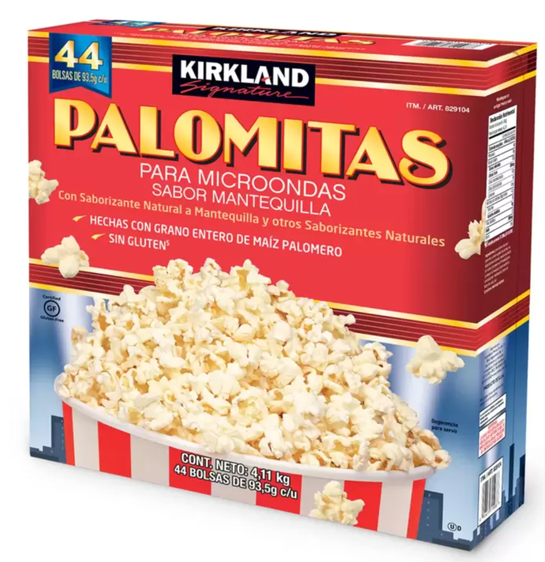 Kirkland Signature Palomitas Sabor Mantequilla 44 pzas de 93.5 grs - KOZ