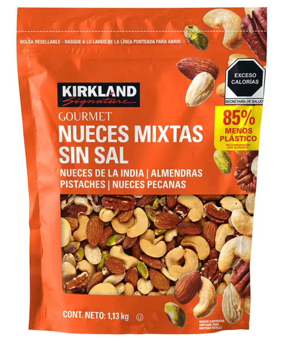 Kirkland Signature Nueces Mixtas Sin Sal 1.13 kg - KOZ