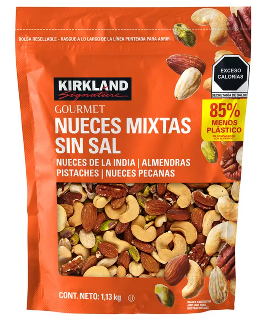 Kirkland Signature Nueces Mixtas Sin Sal 1.13 kg - KOZ