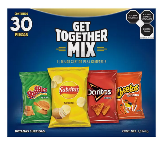 Sabritas Papas Surtidas 30 piezas - .
