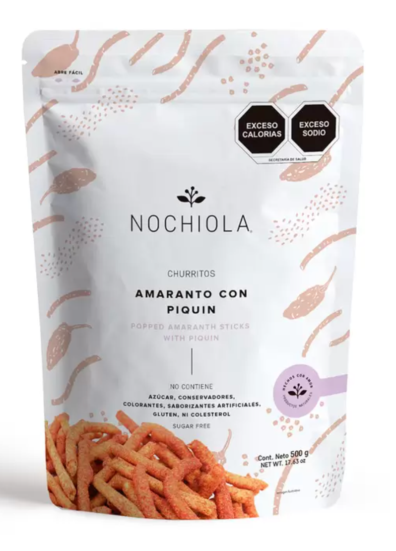 Nochiola Churritos de Amaranto con Piquín 500 grs - KOZ