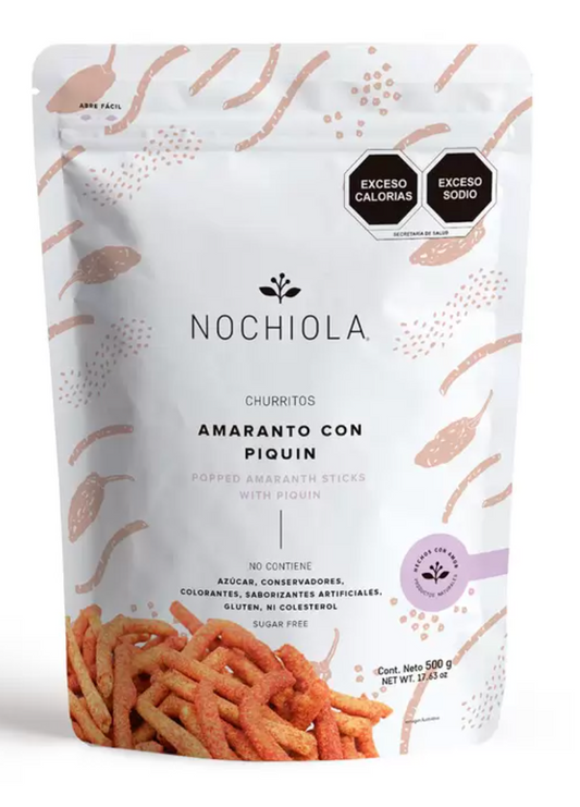 Nochiola Churritos de Amaranto con Piquín 500 grs - KOZ