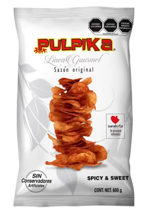 Pulpika Papas Sazón Natural Picante y Dulce 600 grs - .