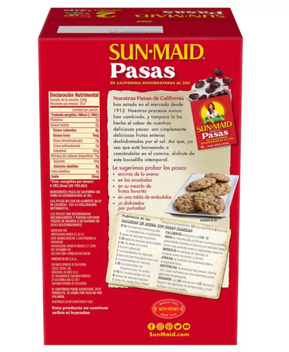 Sun Maid Pasas de California 2 piezas de 1 kg - KOZ
