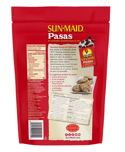 Sun Maid Pasas de California 2 piezas de 1 kg - KOZ