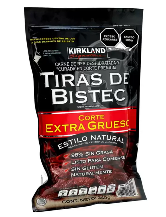 Kirkland Signature Tiras de Bistec Corte Extra Grueso 340 grs - KOZ