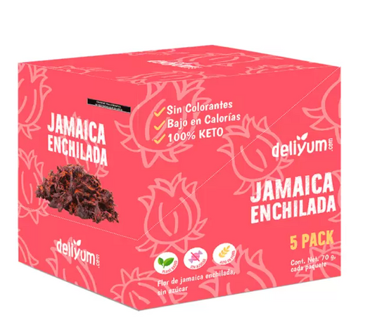 Deliyum.com Jamaica Enchilada Deshidratada 5 pzas de 70grs  - KOZ