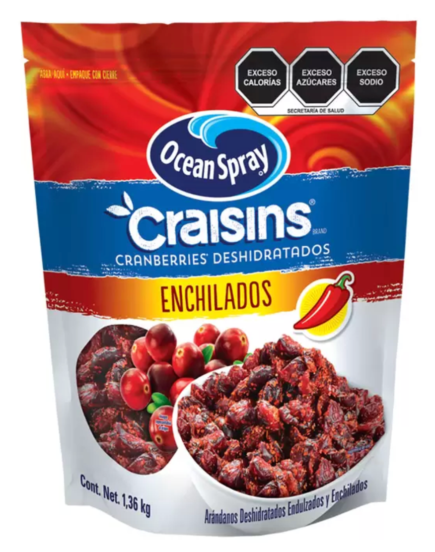 Ocean Spray Arándanos Deshidratados Enchilados 1.36 kg - .
