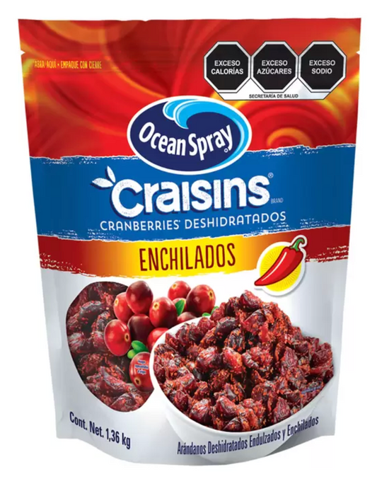 Ocean Spray Arándanos Deshidratados Enchilados 1.36 kg - .
