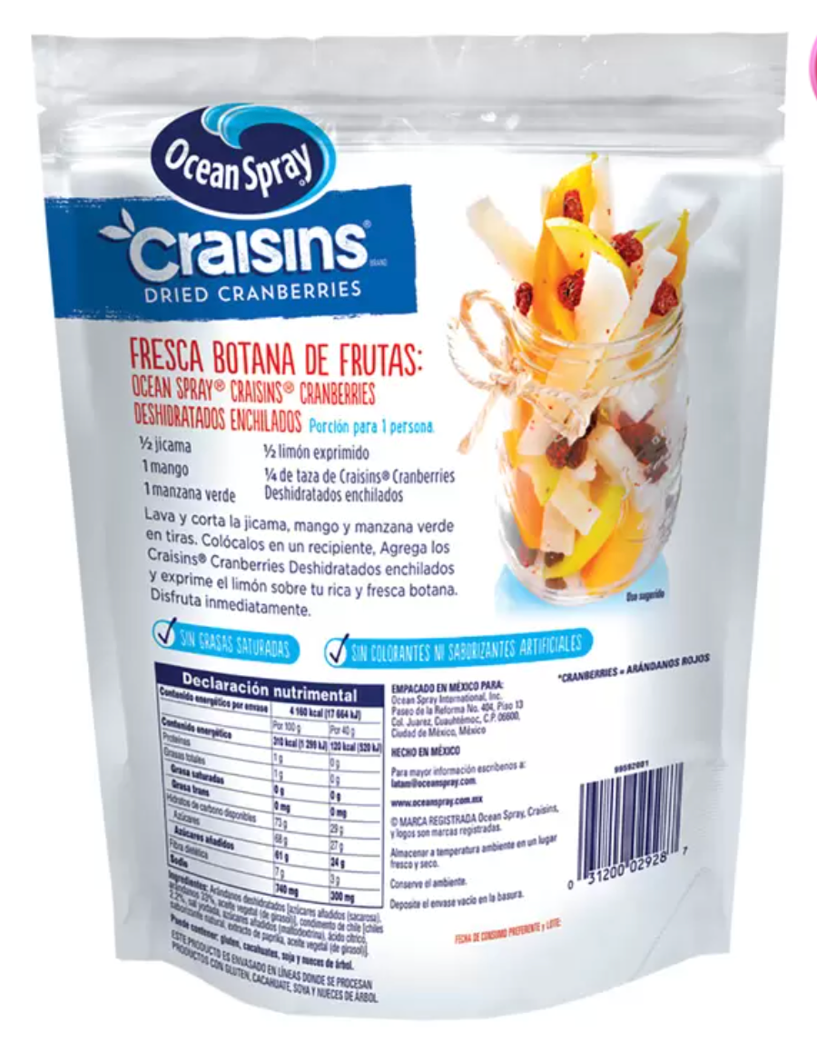 Ocean Spray Arándanos Deshidratados Enchilados 1.36 kg - KOZ