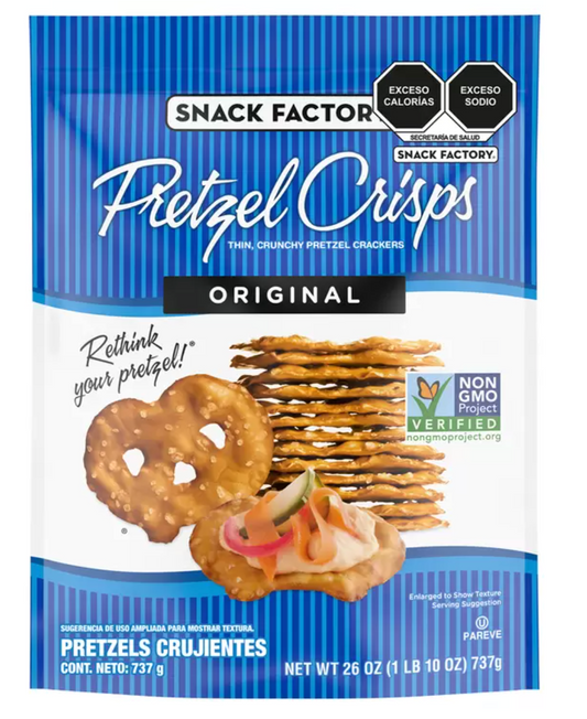 Snack Factory Pretzels Crujientes 737 grs - .