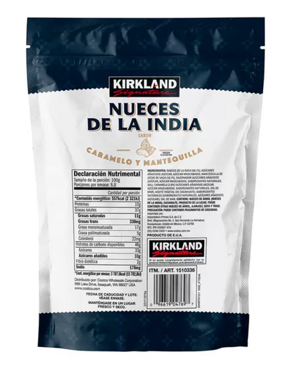Kirkland Signature Nueces de la India Sabor Caramelo y Mantequilla 680 grs - KOZ