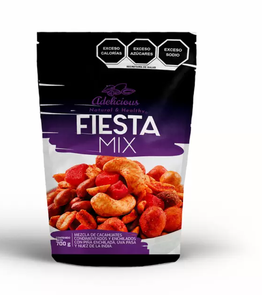 Adelicious Surtido de Cacahuates, Frutas y Nueces de la India 700 grs - .
