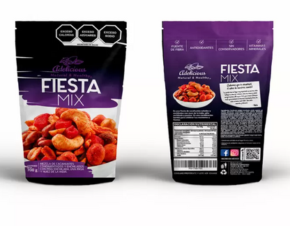 Adelicious Surtido de Cacahuates, Frutas y Nueces de la India 700 grs - KOZ