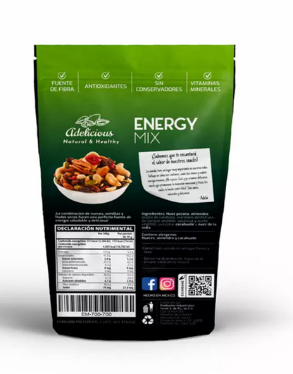 Adelicious Energy Mix Mezcla de Nueces 700 grs - KOZ