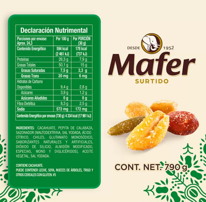 Mafer Cacahuate Mexcalísimo 730 grs - .