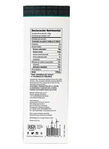 Brandini Palomitas de Toffee con Nueces de la India y Almendras 567 grs - KOZ