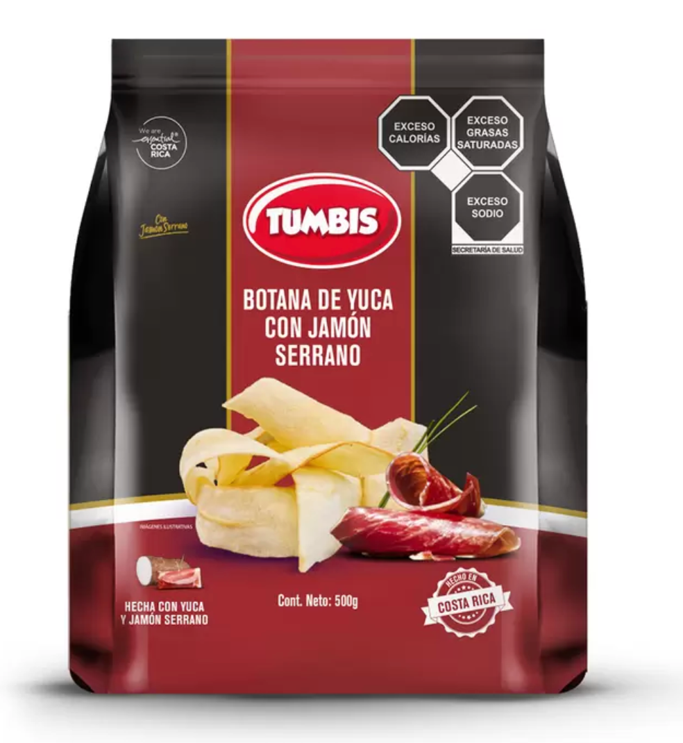 Tumbis Yuca de Jamón Serrano 500 grs - .