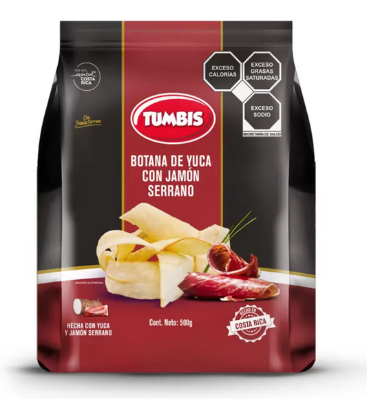 Tumbis Yuca de Jamón Serrano 500 grs - .
