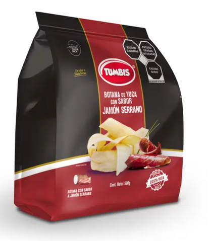 Tumbis Yuca de Jamón Serrano 500 grs - .