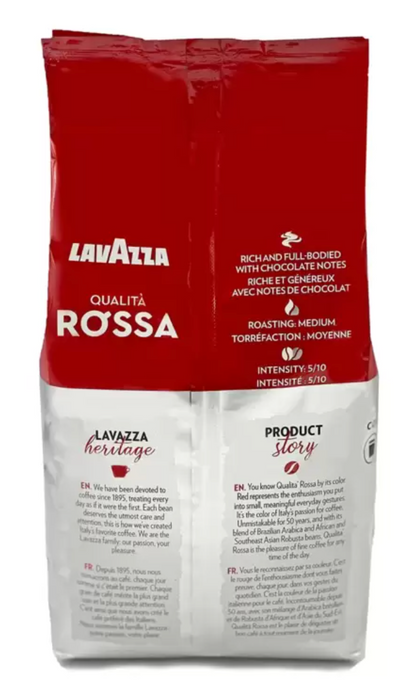 Lavazza Café Qualita Rossa Grano Entero 1 kg - .